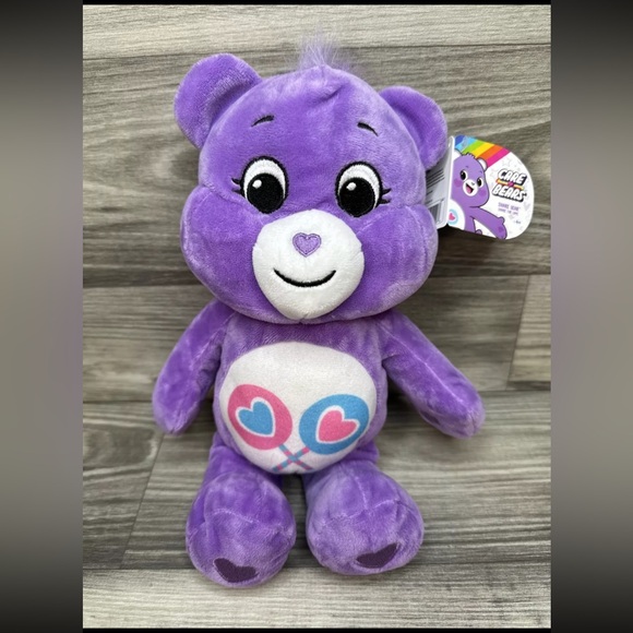 Care Bears Share Bear Plush Stuffed Animal Toy 2020 Purple Lollipops 13” - Picture 15 of 15